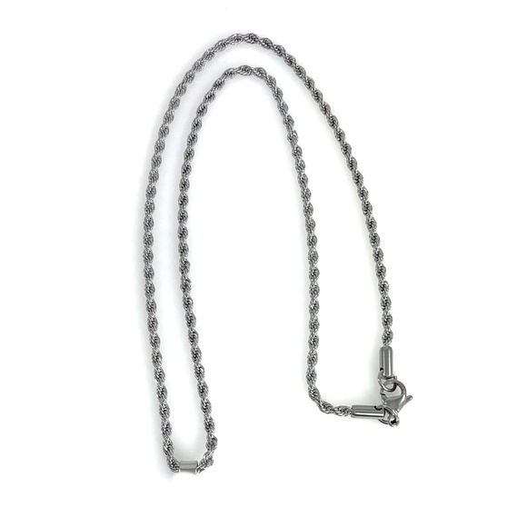 Snap Charm Pendant Includes 20 mm Heart Snap and 18" Stainless Steel Chain - Picture 3 of 4